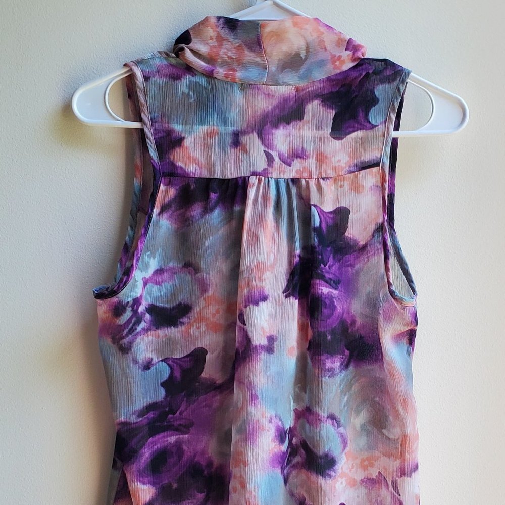 Charlotte Russe Purple Sleeveless Blouse Small - Picture 11 of 14